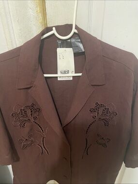 H&M Brown Short-Sleeve shirt